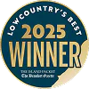 Optical Solutions 2025 award winner Hilton Head Island and Bluffton SC Optical Solutions award winner badge recognizing excellence in eye care in Hilton Head Island and Bluffton, SC