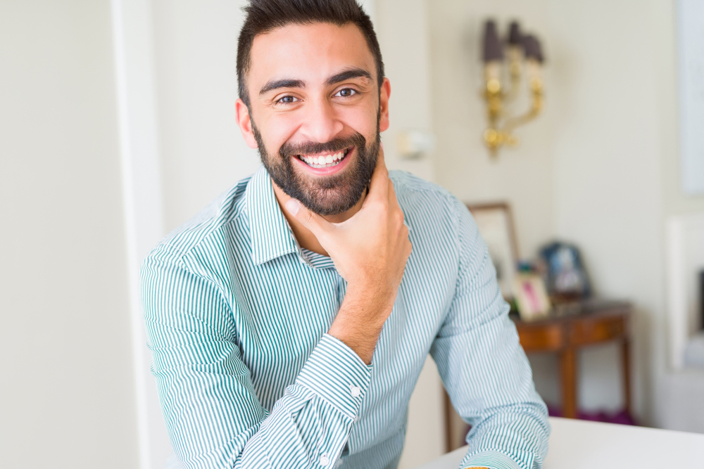 Smiling patient benefiting from customized scleral lens vision solutions